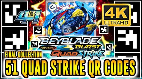códigos de beyblade burst|ALL 51 BEYBLADE BURST QUAD STRIKE QR CODES IN 4K.